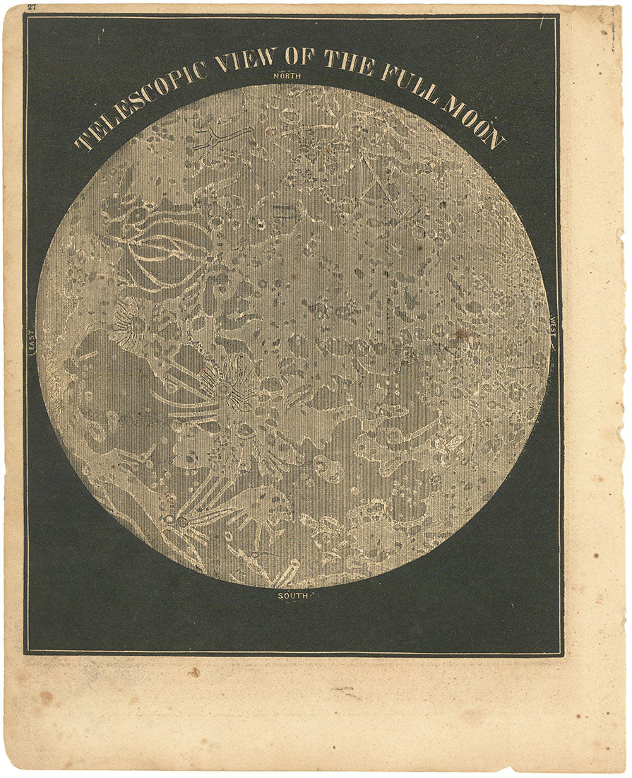 Telescopic View of the Full Moon.