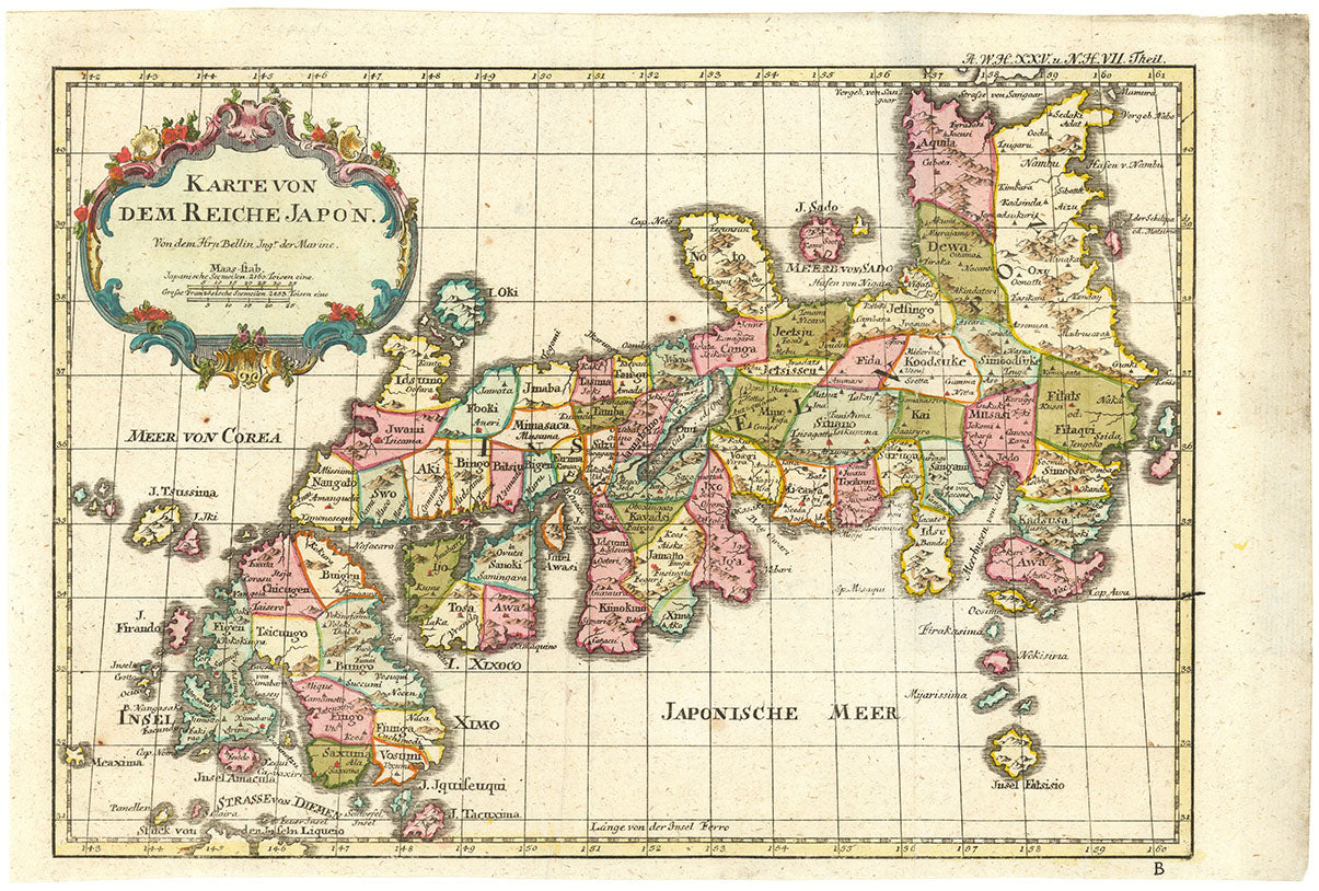 Karte von dem Reiche Japon.