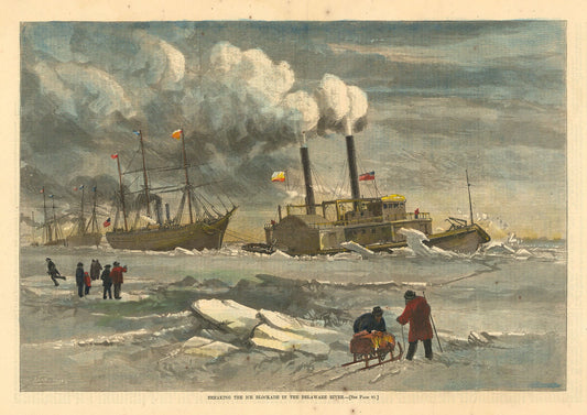 Breaking the Ice Blockade in the Delaware River.
