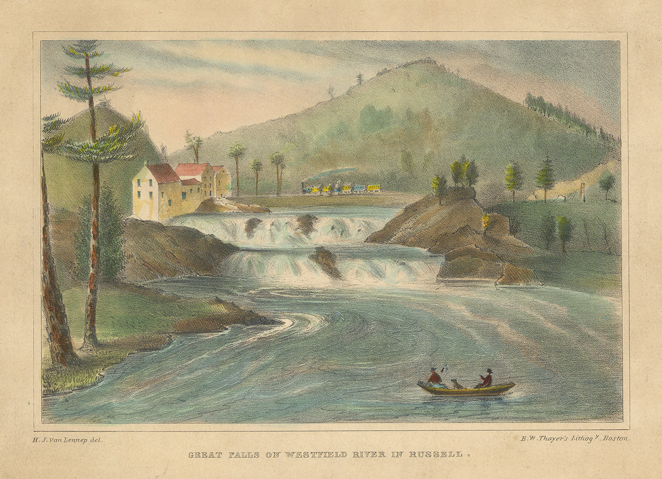 Great Falls on Westfield River in Russell.