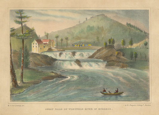 Great Falls on Westfield River in Russell.