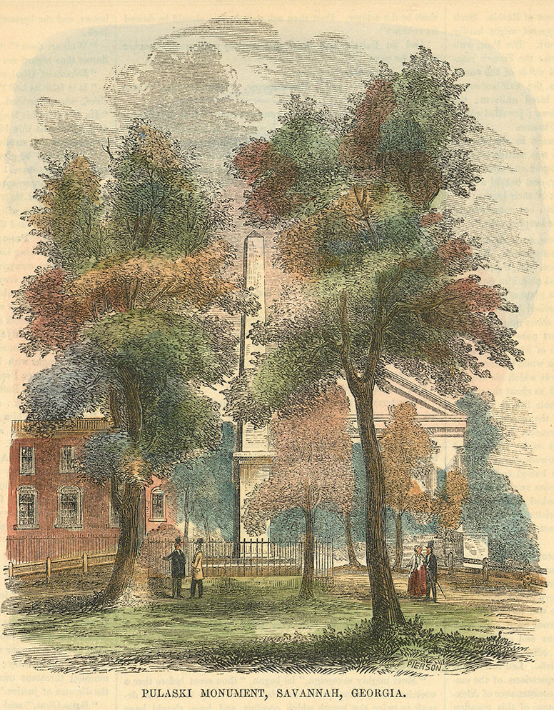 Pulaski Monument, Savannah, Georgia.