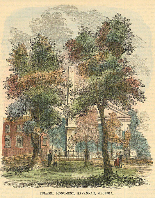 Pulaski Monument, Savannah, Georgia.