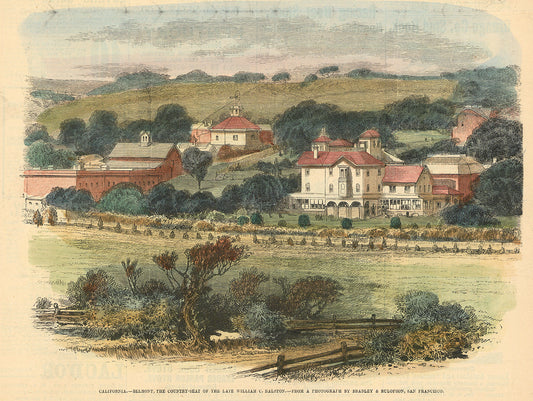 California. - Belmont, The Country-Seat of the Late William C. Ralston.